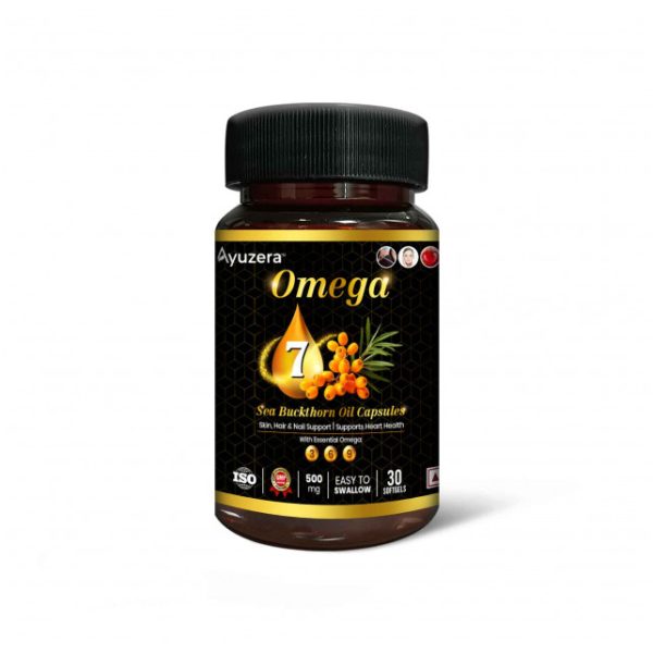 Sea Buckthorn Oil Capsules (30 Capsules with Sea Buckthorn Oil for Omega fatty acids)