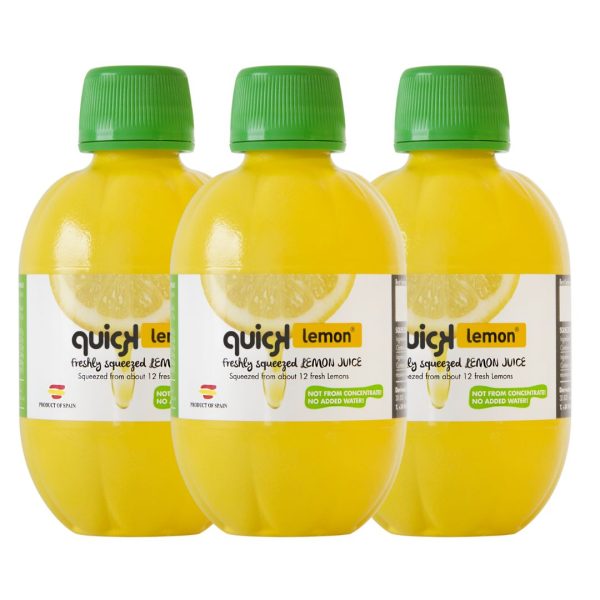 Quick Lemon - Freshly Squeezed Lemon Juice 280ml x 3
