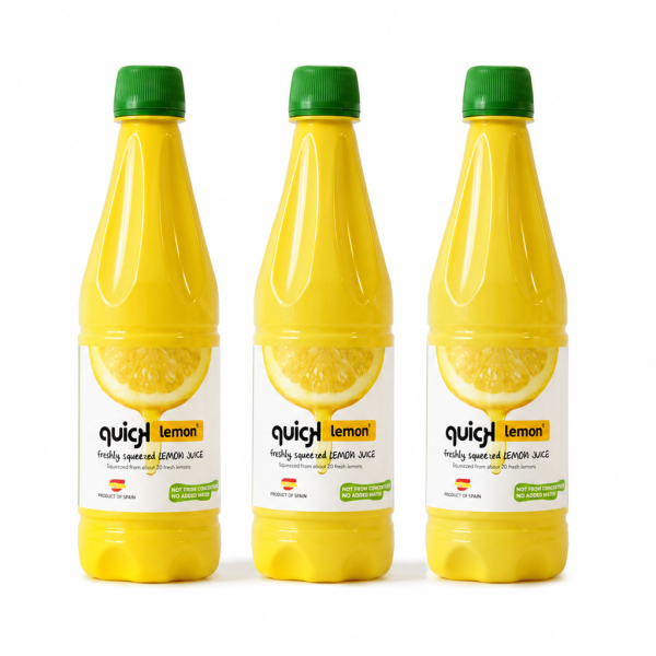 Quick Lemon – Freshly Squeezed Lemon Juice 500ml x 3